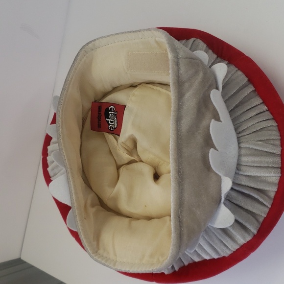 Elope Red Mushroom Hat Puffy Plush Vintage - Picture 7 of 12